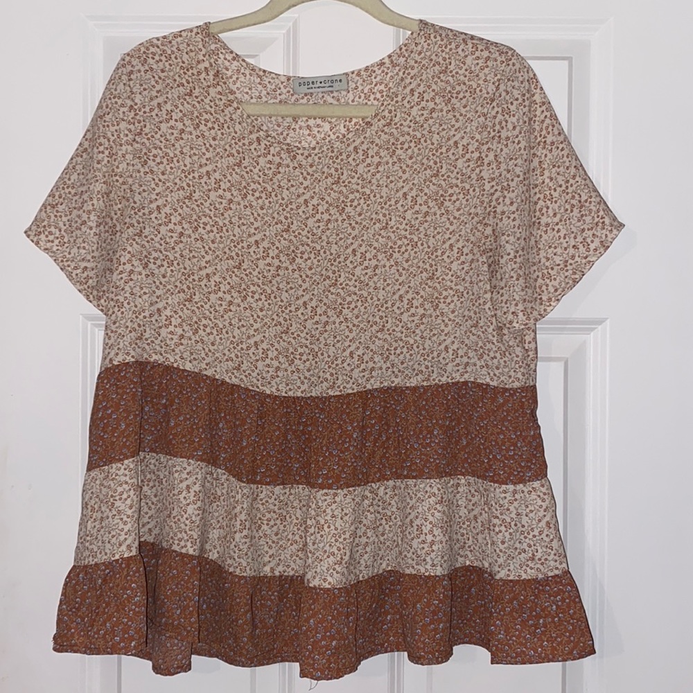 Paper Crane Floral Blouse